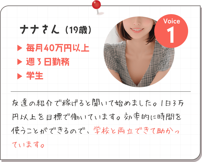 ナナさん（19歳）