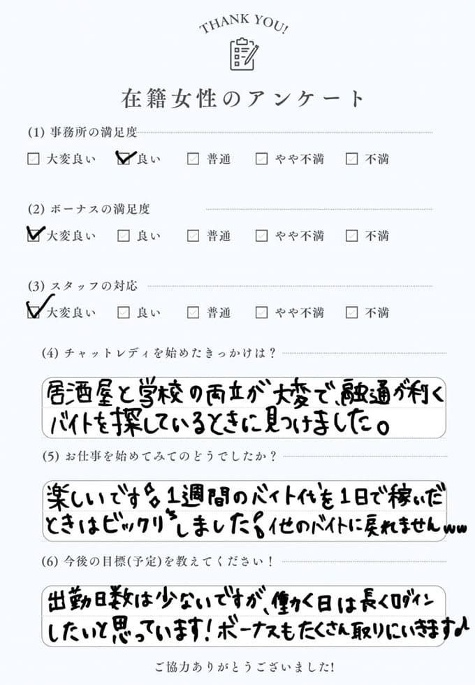 アンケート