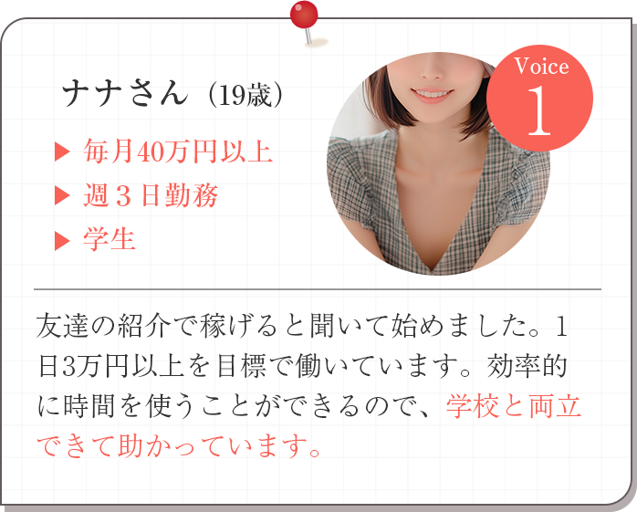 ナナさん（19歳）